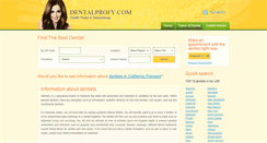 Desktop Screenshot of dentalprofy.com